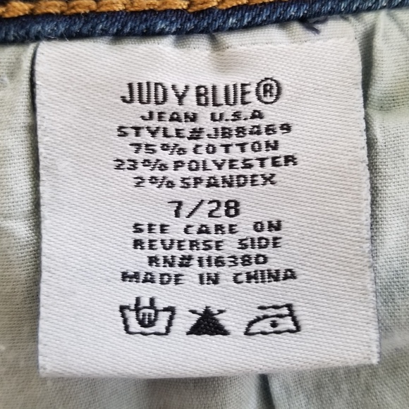 Judy Blue Women's Stretchy Distressed Moto‎ Ankle Skinny Jeans Size 28 - Picture 13 of 13